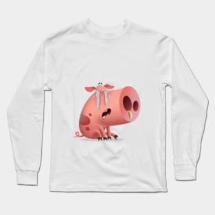 Sad little pig Long Sleeve T-Shirt